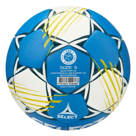 Мяч ганд. SELECT HB FORCE DB V25, 1622858205, Senior (р.3), EHF Appr,ПУ, гибр.сш., сине-белый за 8&nbsp;438.80 ₽ купить в Курске