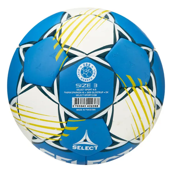 Мяч ганд. SELECT HB FORCE DB V25, 1622858205, Senior (р.3), EHF Appr,ПУ, гибр.сш., сине-белый за 8&nbsp;438.80 ₽ в Курске